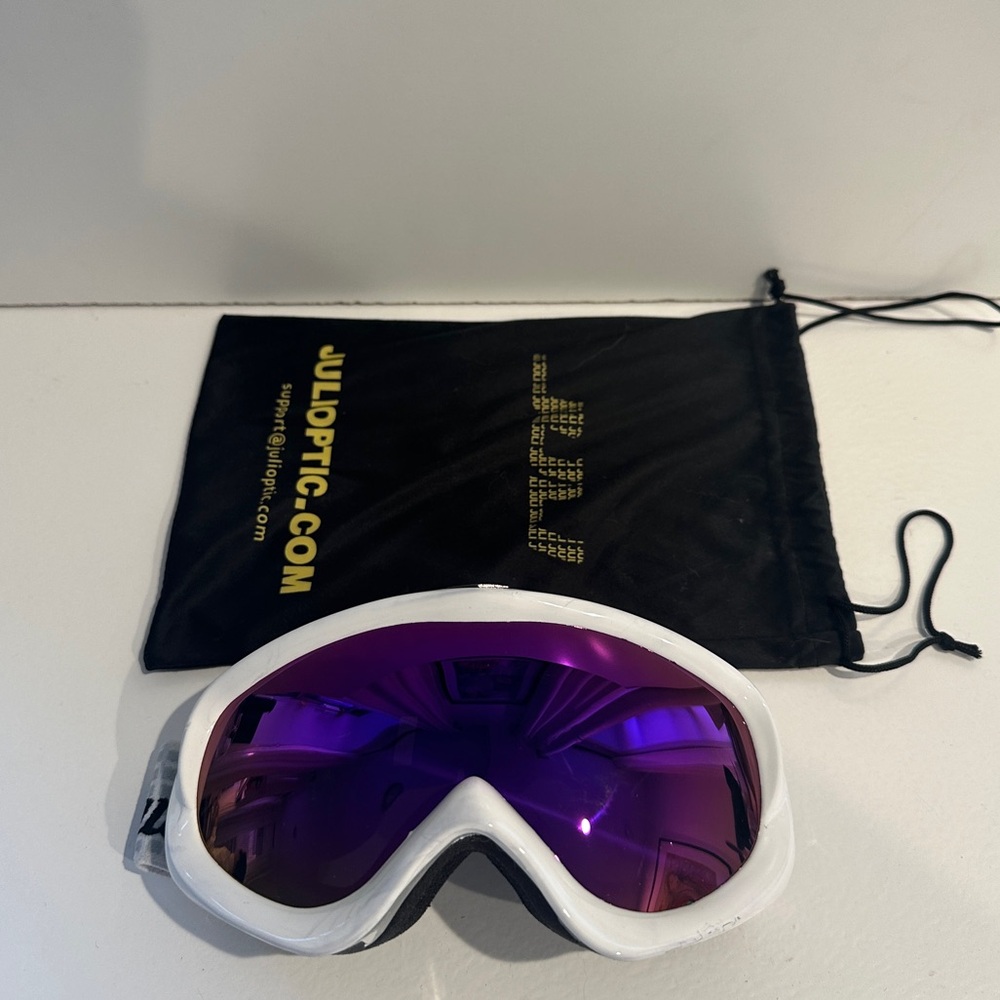 Gallon White and Purple Ski Goggles